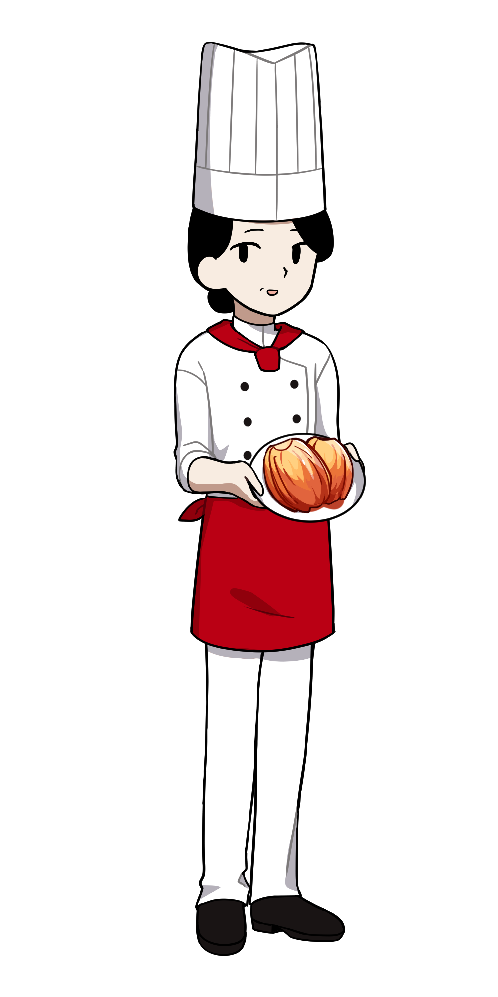 chef character with kimchi