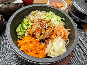 Spicy Octopus dolsot bibimbap